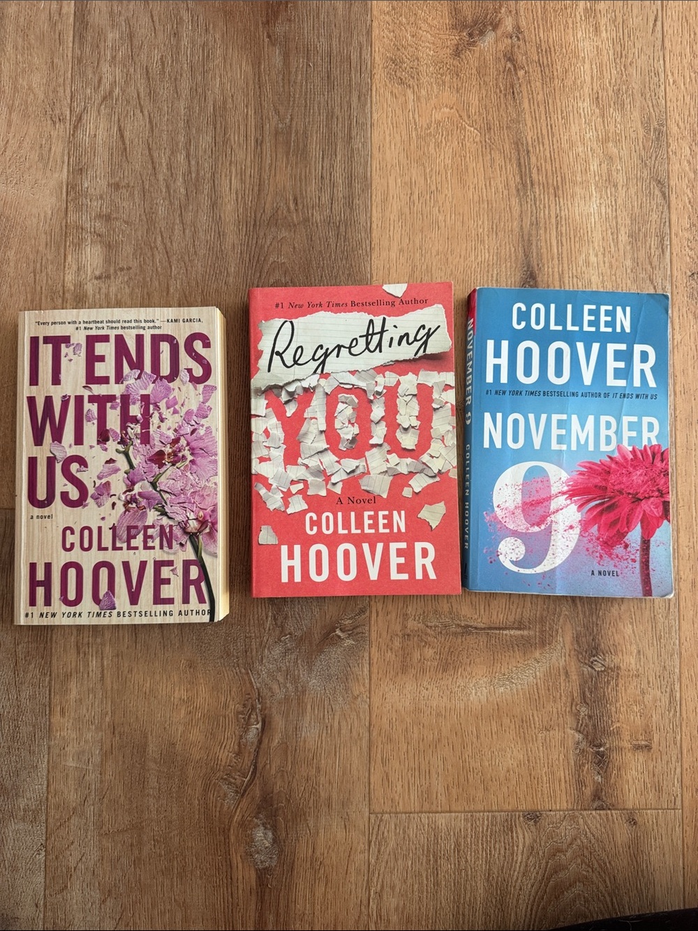 Colleen Hoover Lot: It Ends With Us, Regretting You, November 9